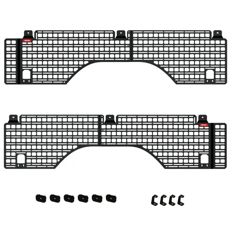 Builtright Industries 07-18 Chevrolet Silverado/Gmc Sierra (5Ft 9In Bed) Full Bedside Rack - 4Pc Set 1