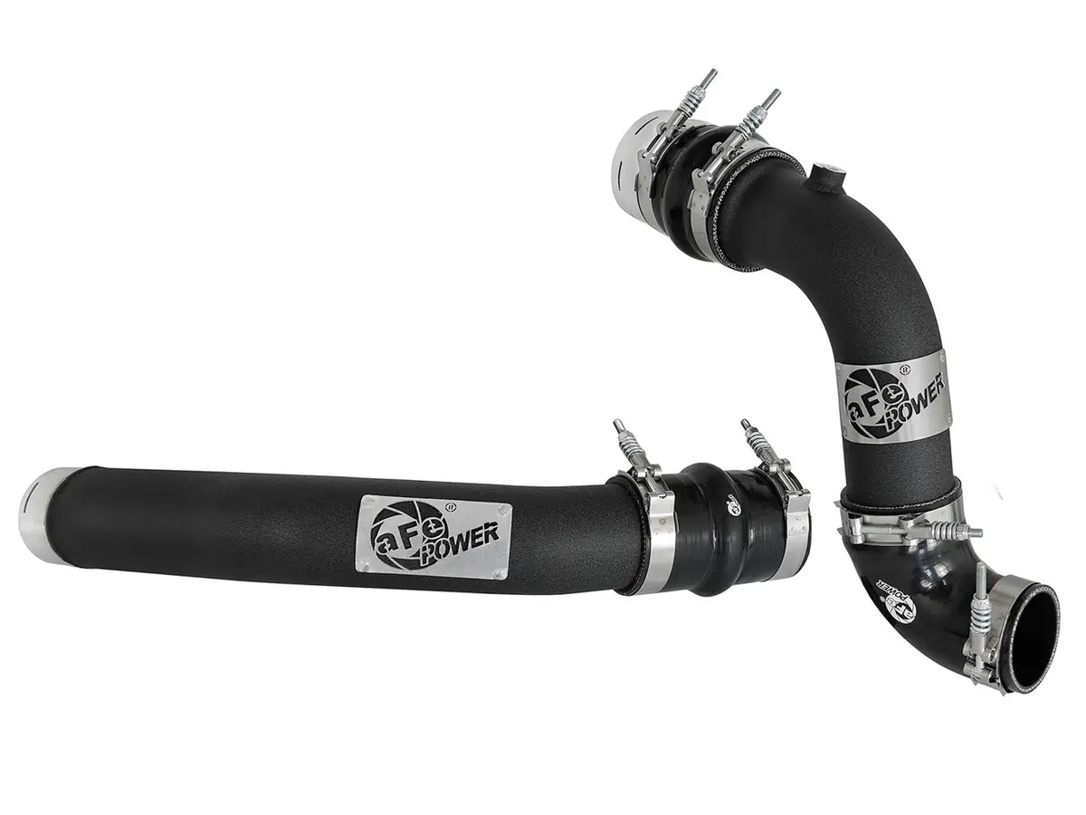 Afe Power Bladerunner Aluminum Intercooler Pipe - Black - Turbocharger To Intercooler - Ford Powerstroke - Ford Fullsize Truck 2017-22 1