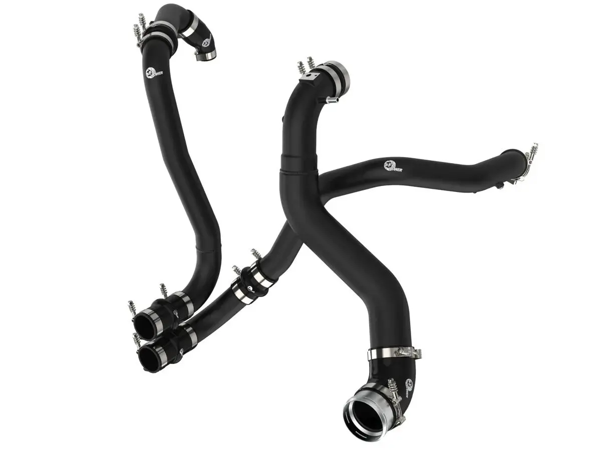 Afe Power Bladerunner Aluminum Intercooler Pipe - Black - Turbocharger To Intercooler - Ford Ecoboost V6 - Ford Fullsize Truck 2021-25 1