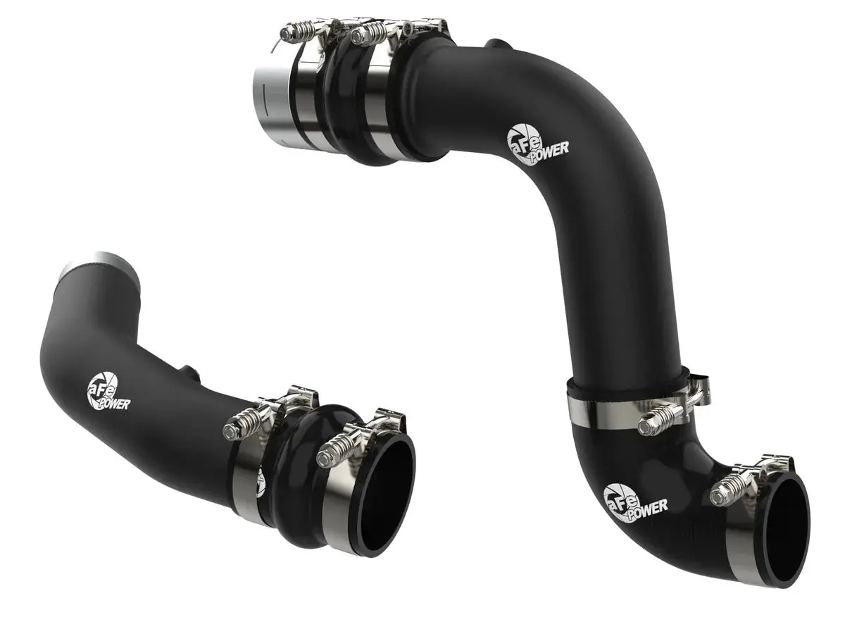 Afe Power Bladerunner Aluminum Intercooler Pipe - Black - Intercooler Cold / Hot Side - Ford Powerstroke - Ford Fullsize Truck 2023-24 1