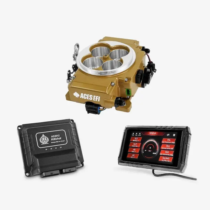 Aces Fuel Injection Killshot Ii 4-Bbl Efi Fuel Injection - Gold Ceramic Coating 1