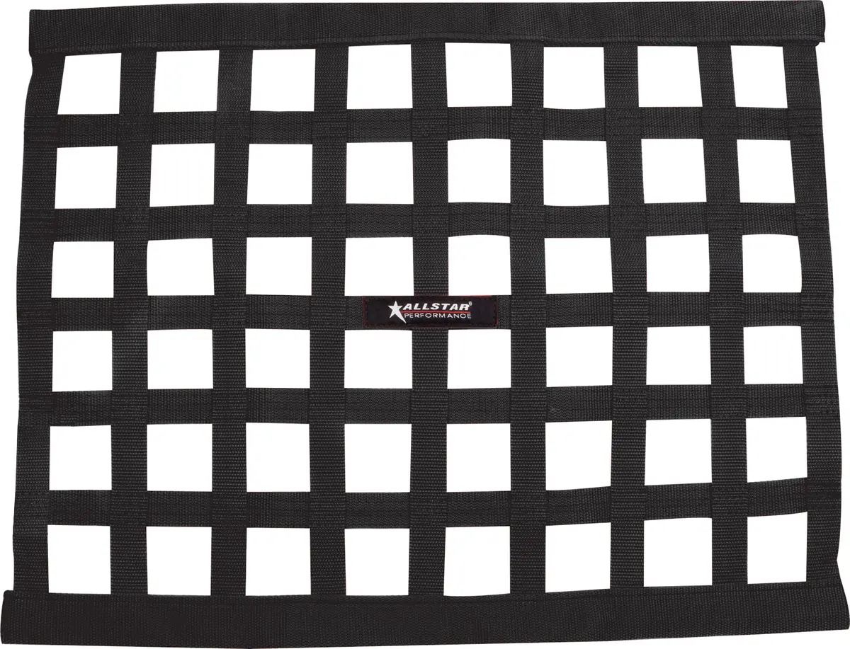 Allstar Performance 18 X 24 In Window Net - Rectangle - 1 In Webbing - Black 1