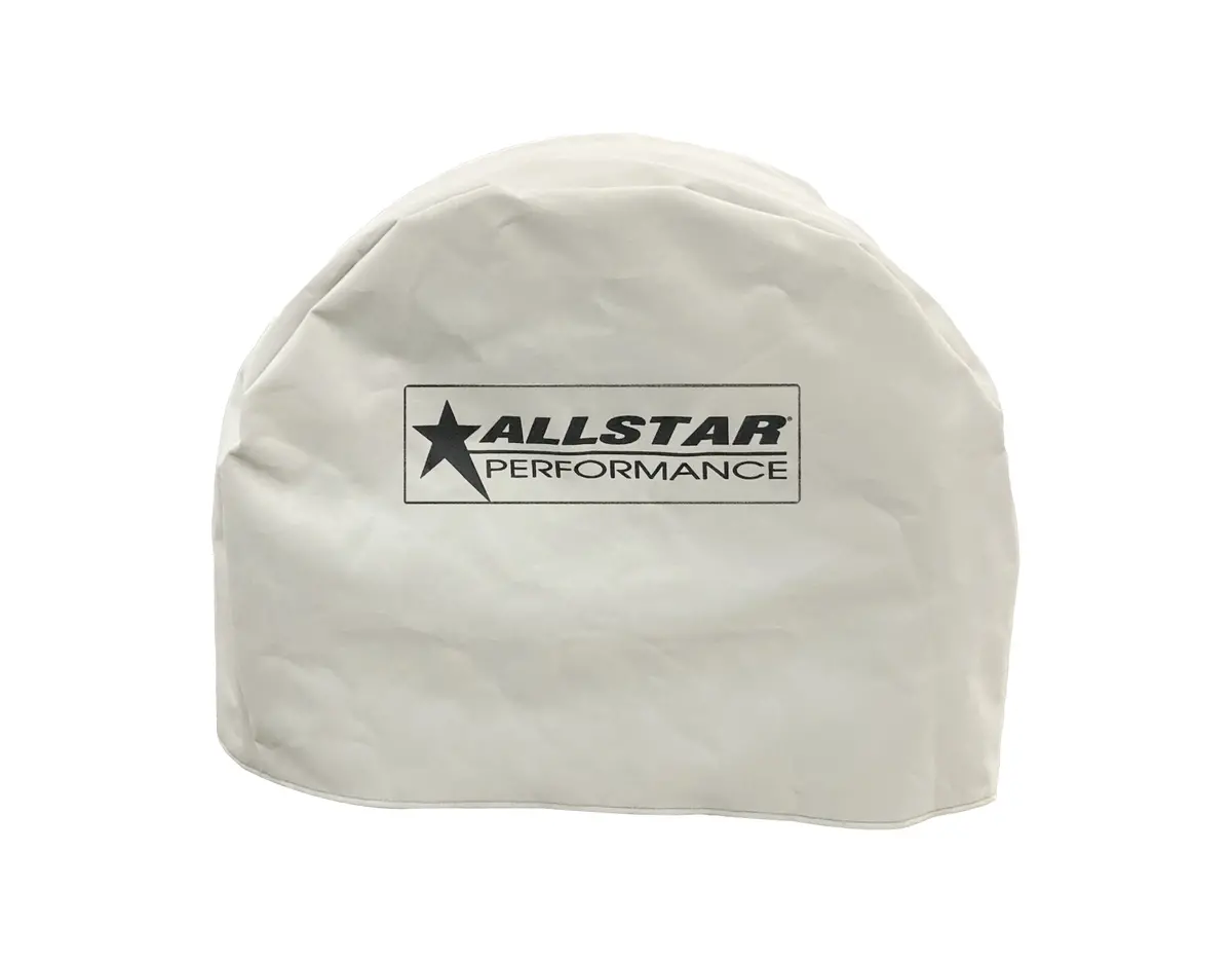 Allstar Performance Tire Cover - 14 In Wide Tires - Canvas - White - Open Wheel Cars 1