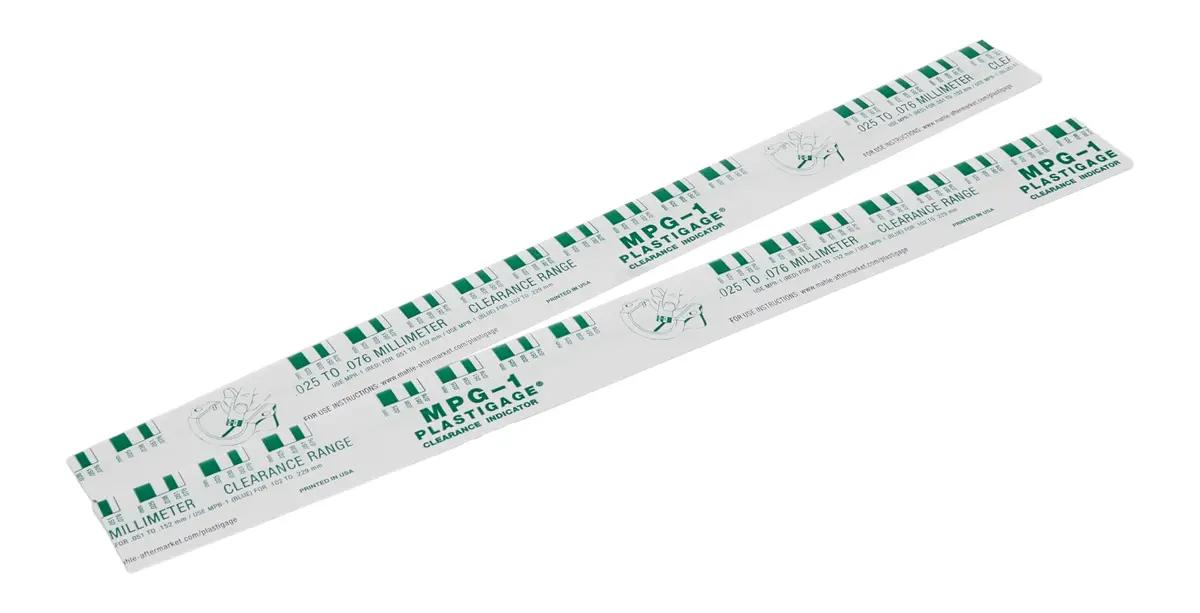 Allstar Performance Plastigauge - 0.001-0.003 In Measurement Range - 12 In Long - Green (Pair) 1