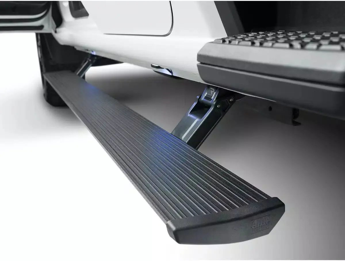 Amp Research Powerstep Running Boards - Power-Deploying - Black - Supercrew - Ford Midsize Truck 2024 1
