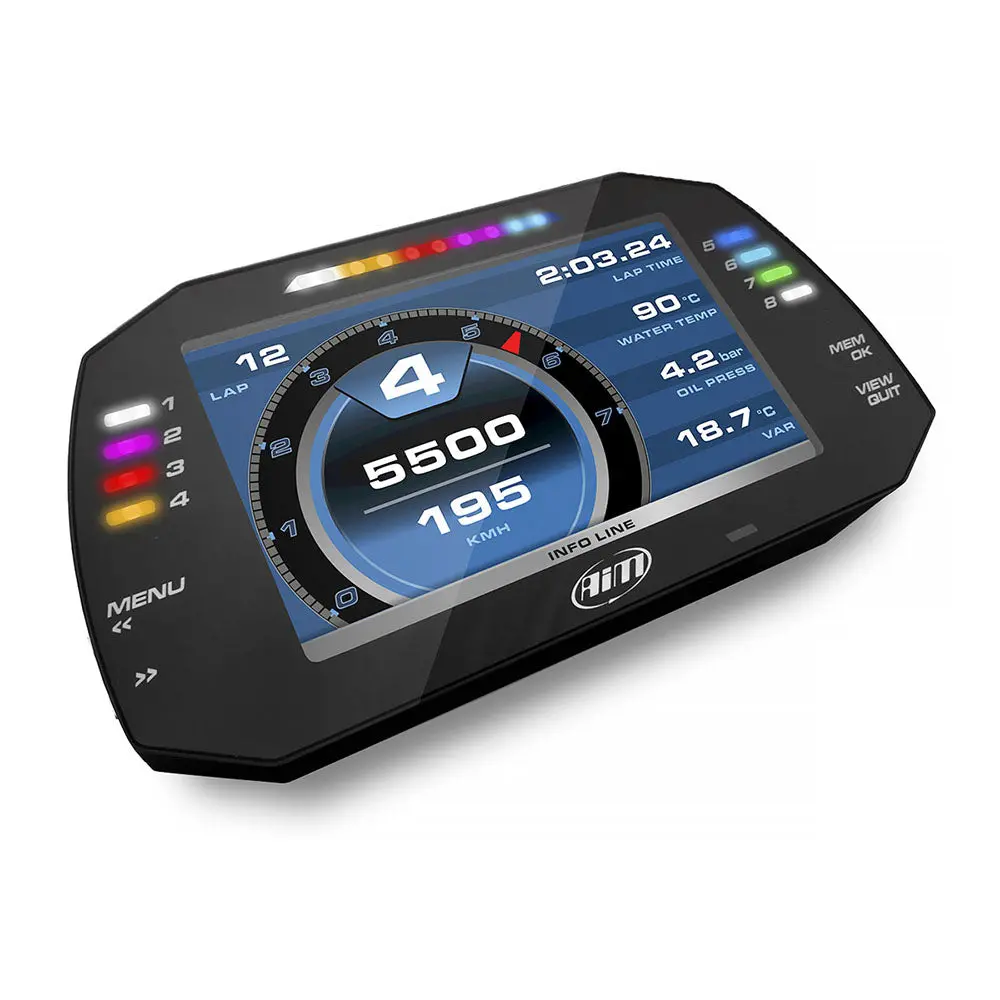 Aim Sports Mxg 1.3 Large Color Tft Dash And Data Logger 1