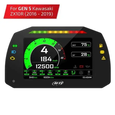 Aim Mxk10 For Kawasaki Zx-10 5" Dash 1