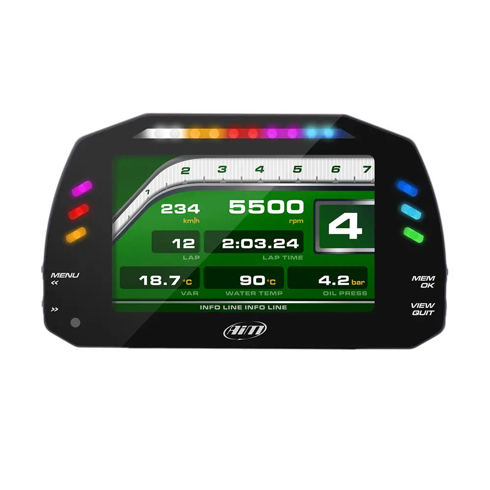 Aim Sports Mxs 1.3 Compact Color Tft Dash And Data Logger 1