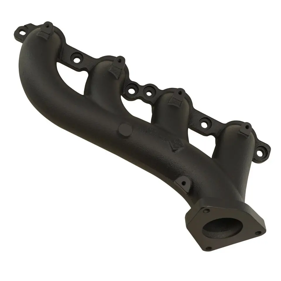 Bd Diesel Left Side Exhaust Manifold - Black Ceramic Coated - Gm Ls-Series - Gm Fullsize Truck 2002-13 1