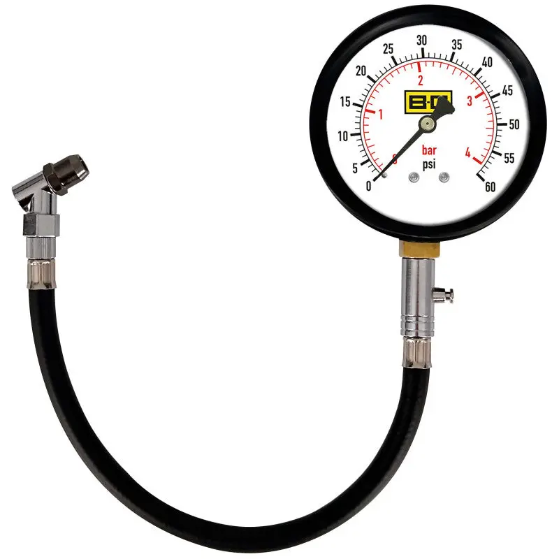 B-G Racing - 4 Inch Tyre Pressure Gauge - 0-60 Psi / 0-4 Bar 1