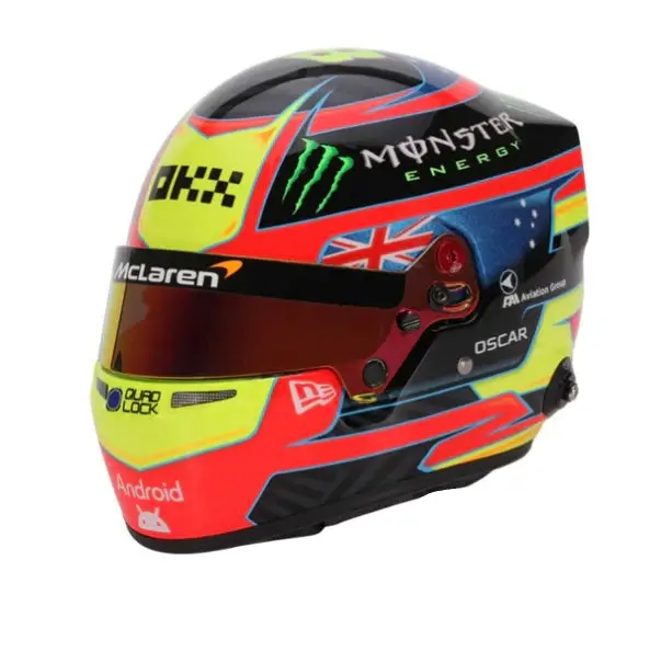 Bell Hp77 Oscar Piastri 1:2 Scale F1 Mini Helmet | Mclaren 2025 F1 Season 1