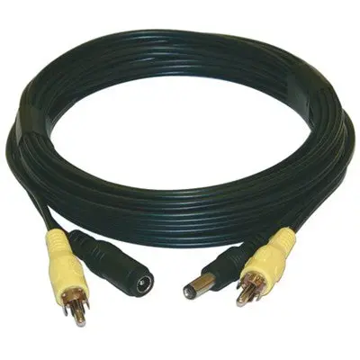 Extension Cable - Rca & 2.1Mm Plugs, 25Ft Black (Ccd-Ext25) 1
