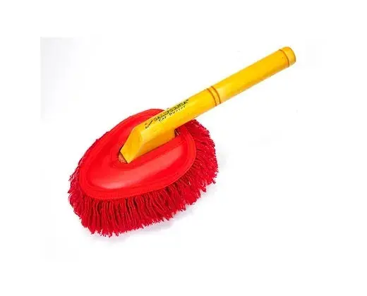 California Car Duster Mini Duster - 12 In Wood Handle - Red 1