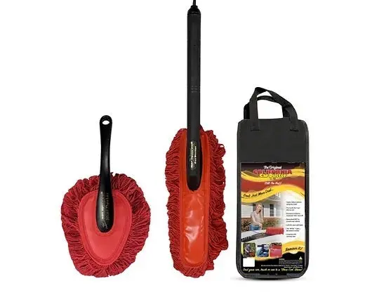 California Car Duster Car Duster & Mini Duster Combo Kit - Plastic Handle - Red 1