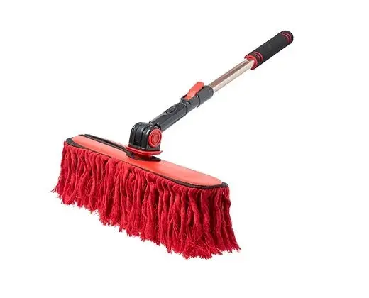 California Car Duster Triple Threat Extended Handle Dusters - 24-38 In Handle - Red 1
