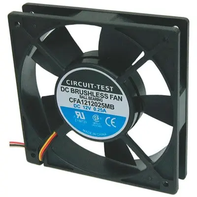 Fan 12Vdc, 120Mm X 25Mm, 74 Cfm, Ball Bearing (Cfa1212025mb) 1