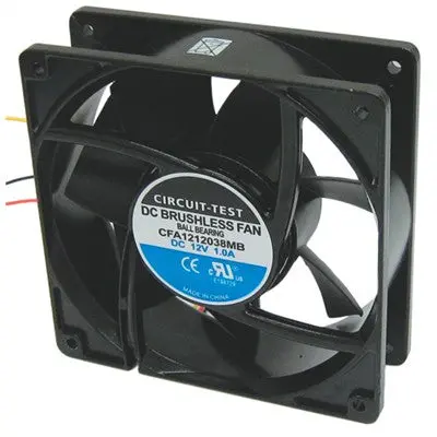 Fan 12Vdc, 120Mm X 38Mm, 121 Cfm, Ball Bearing (Cfa1212038mb) 1