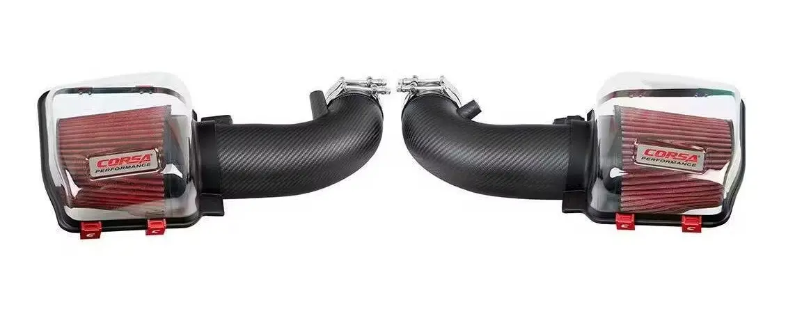 Corsa Drytech Closed Box Air Induction System - Carbon Fiber - Ford Mustang 2024-25 1
