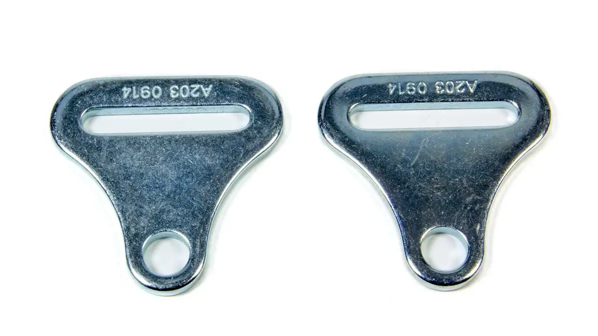 Crow Bolt-In Harness End - 2 In Belt - Zinc (Pair) 1