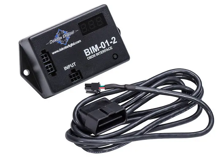 Dakota Digital Gauge Interface - Speedometer / Tachometer / Temperature / Check Engine Indicator - Obdii - Black 1