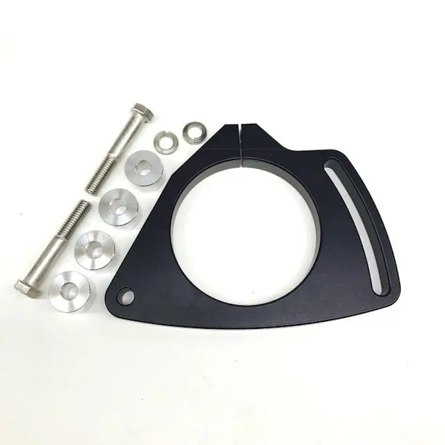 Drag Race Solutions Moroso Enhanced Design Vacuum Pump Bracket - Black - Big Block Chevy 1