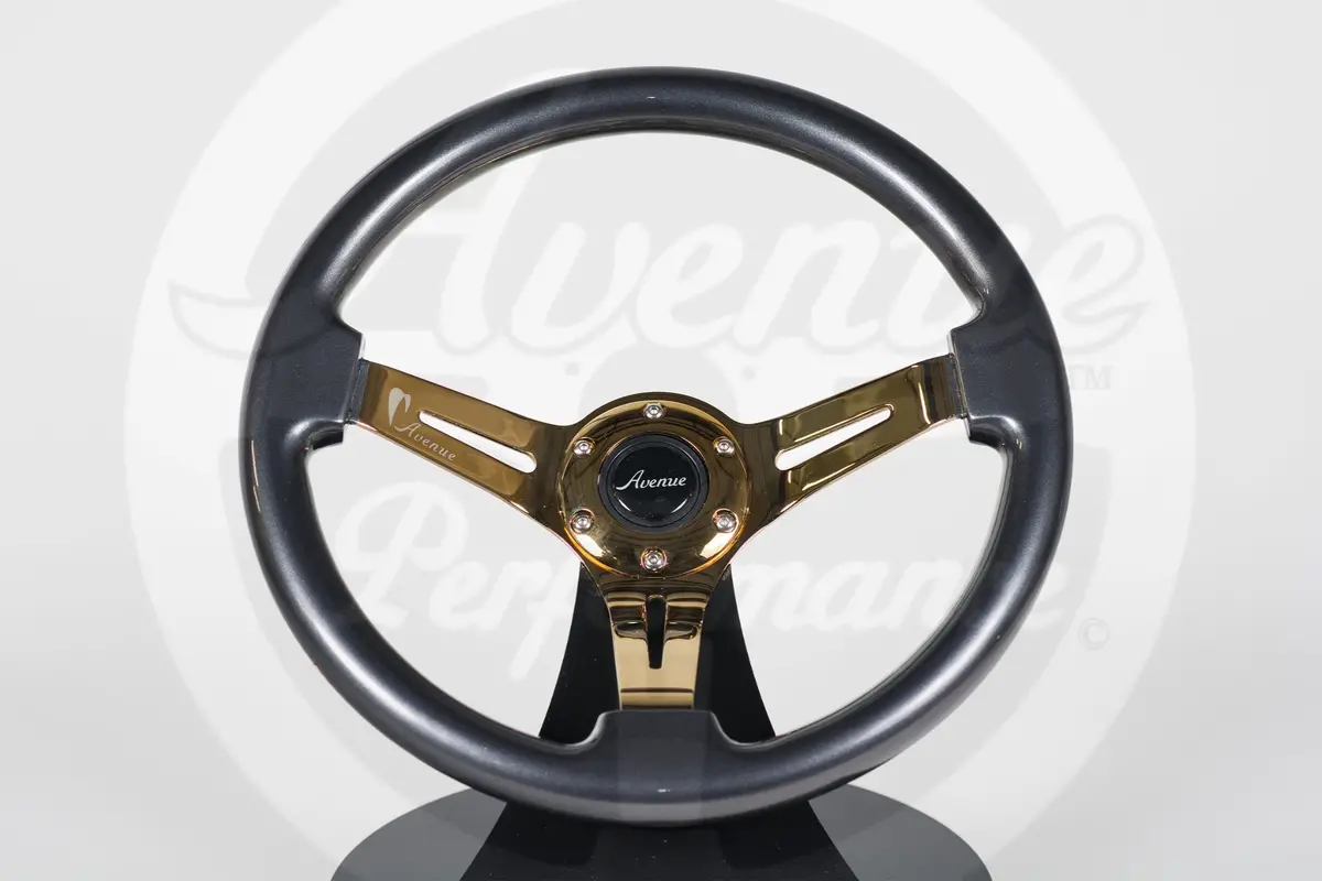 Avenue Titanium/ Gold Spokes Steering Wheel (Limited Edition) 1