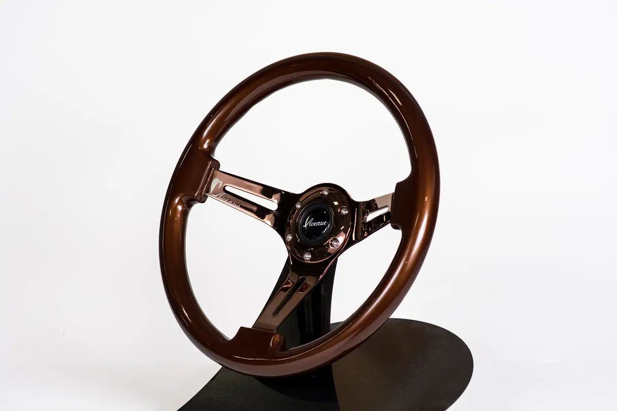 Avenue Coconut/ Bronze Spokes Steering Wheels 1