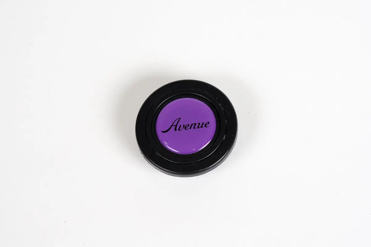 Avenue Purple Logo Horn Button W/ Black Letters 1