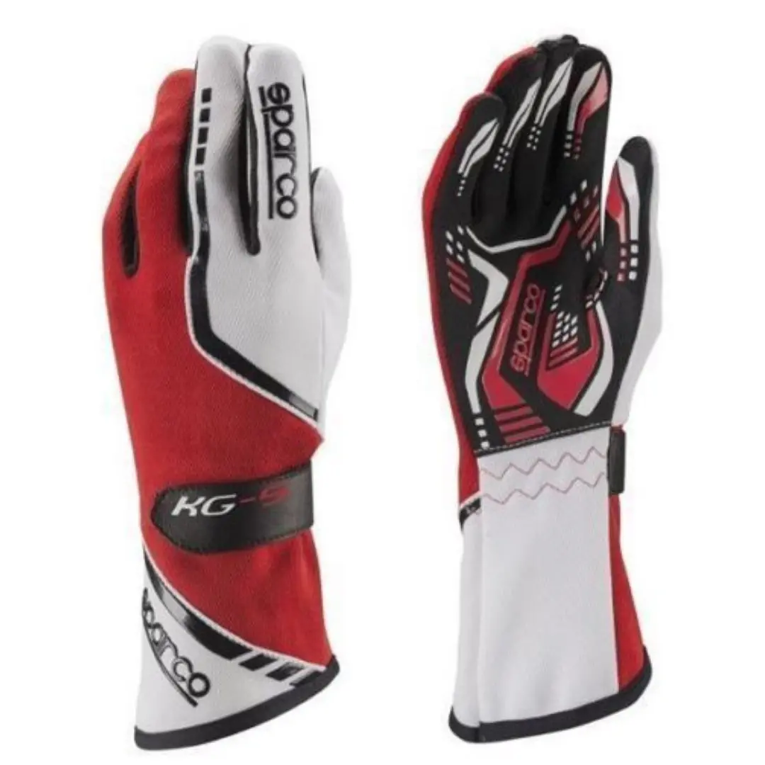 Guantes Sparco Karting Torpedo Kg-5 Rojo/Blanco 1