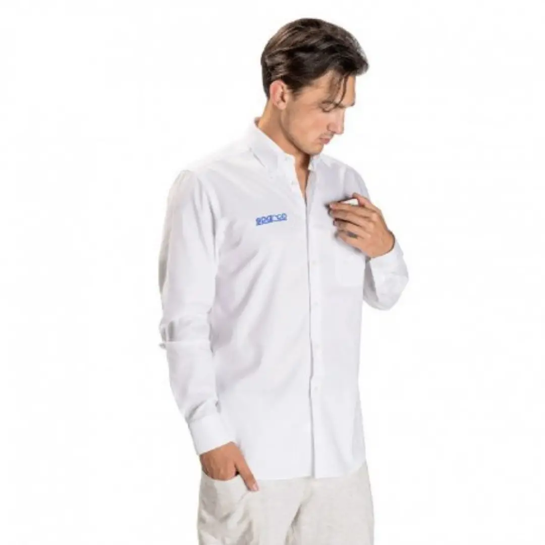 Camisa Sparco Fashion Antibes Sportiva Manga Larga Blanco 1