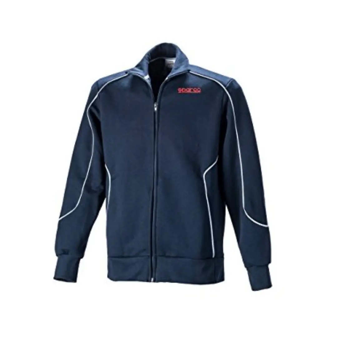 Sudadera Sparco Fashion Zip Azul Marino 1