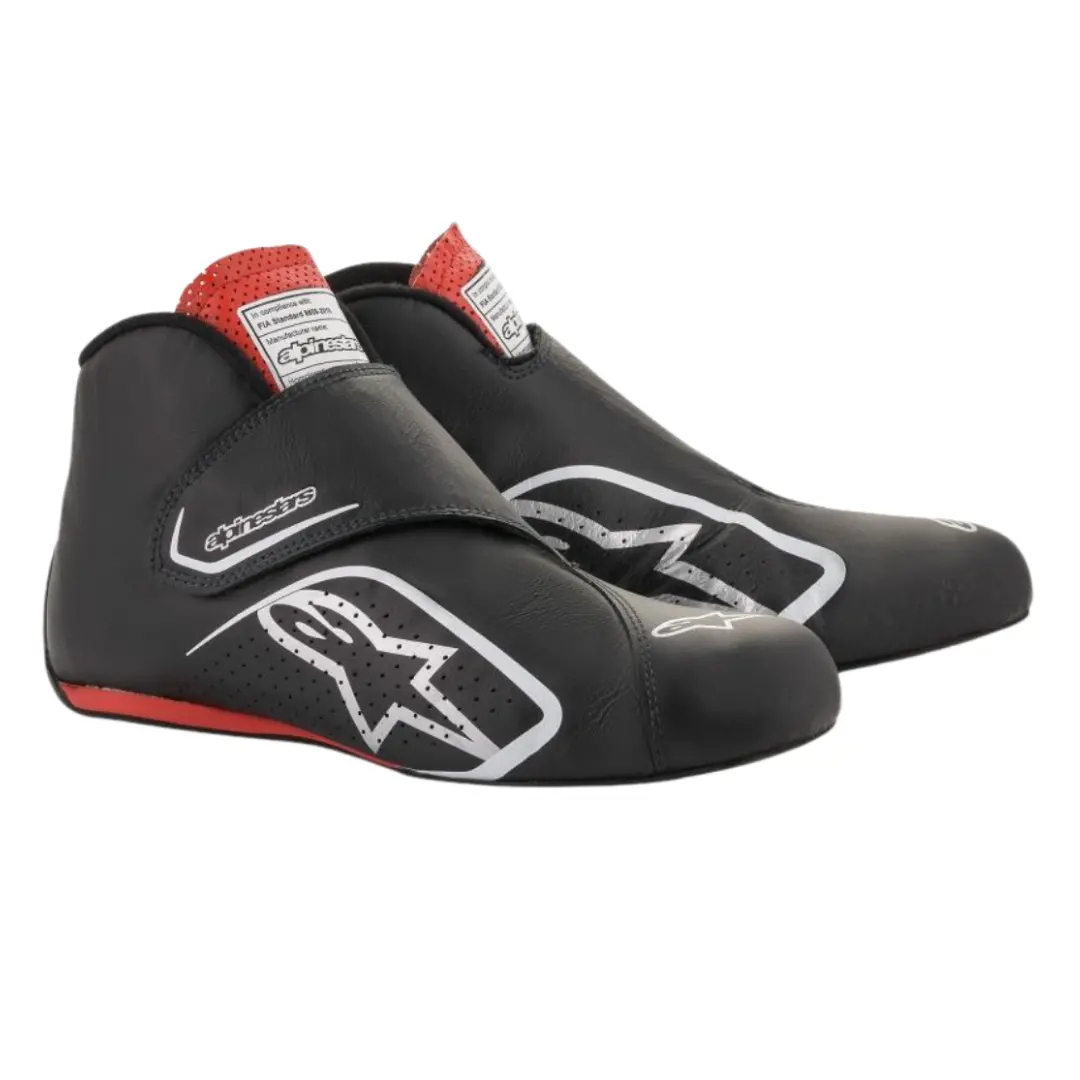 Botas Racing Alpinestars Supermono Negro/Rojo | Fia 8856-2000 1