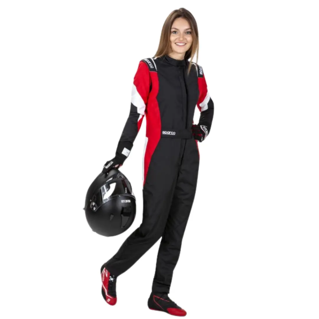 Mono Sparco Racing Competition Lady Negro/Rojo/Blanco | Fia 8856-2018 1