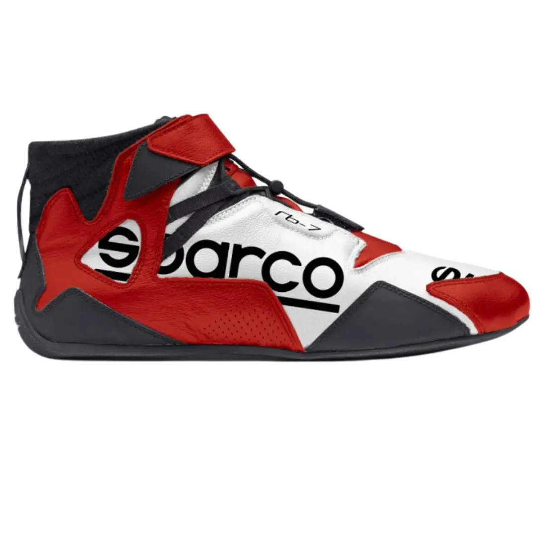 Botas Racing Sparco Apex Rb-7 Blanco/Rojo |  Fia 8856-2000 1