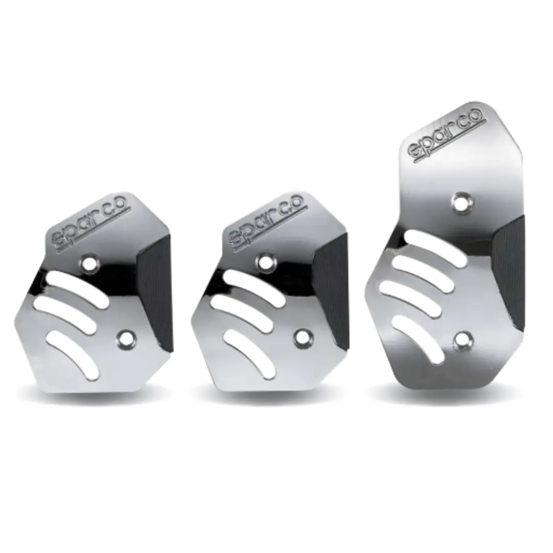 Pedal Sparco Neon Plata/Negro 1