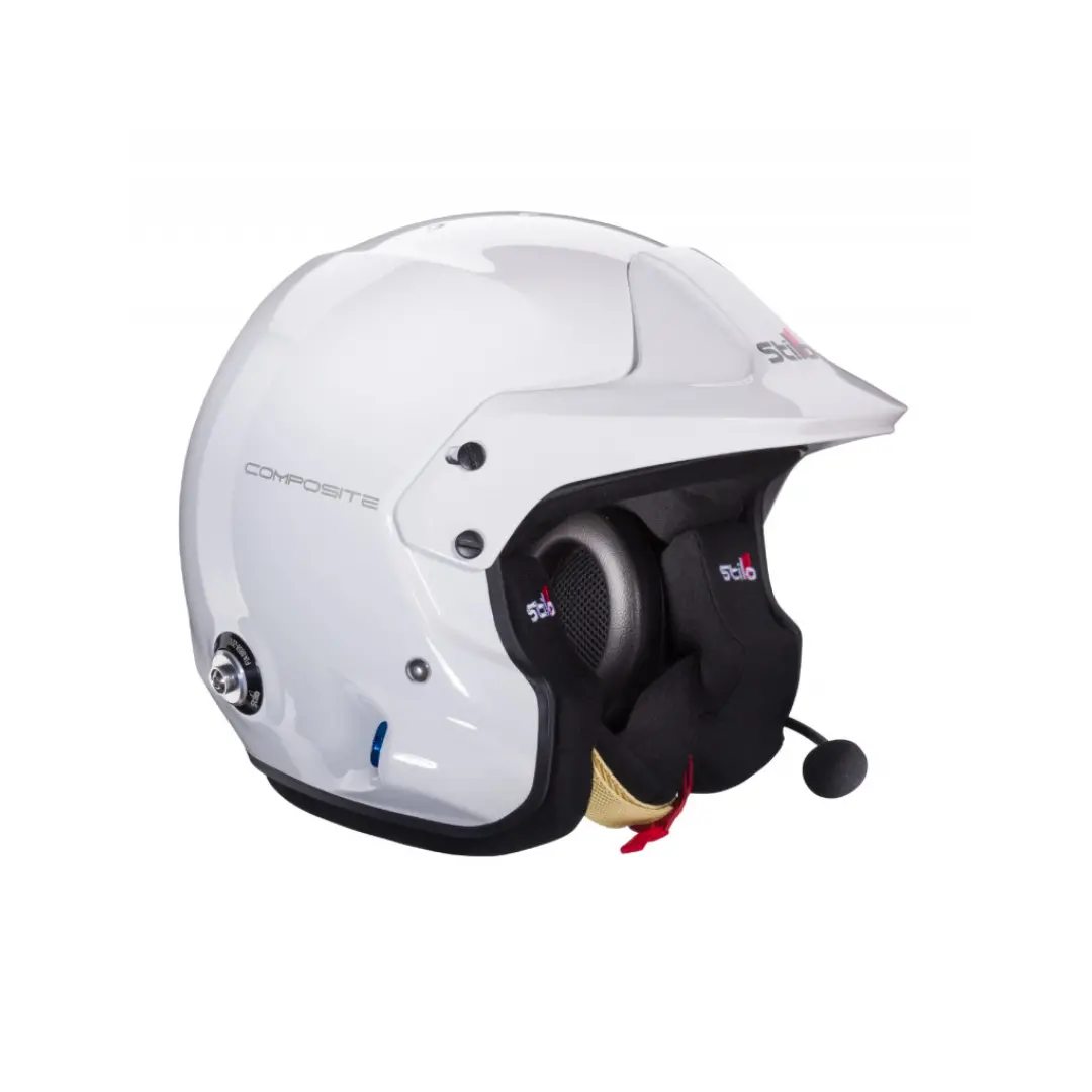 Casco Stilo Venti Trophy Plus Composite Blanco | Snell 2020 Fia 8859-15 Hans Fia8858-10 1