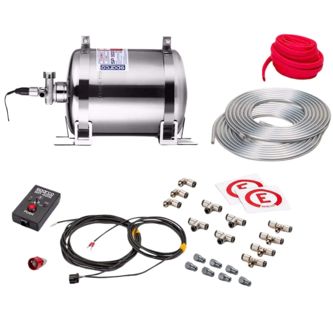 Sistema Extinción Eléctrico Sparco Aluminio 3.75L(Acero Inoxidable Ultraligero) 1