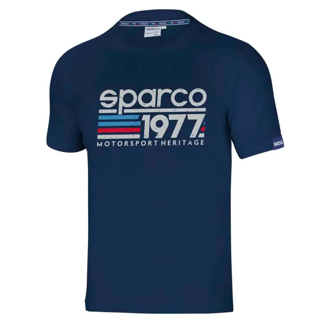 Camiseta Sparco 1977 Azul Marino 1