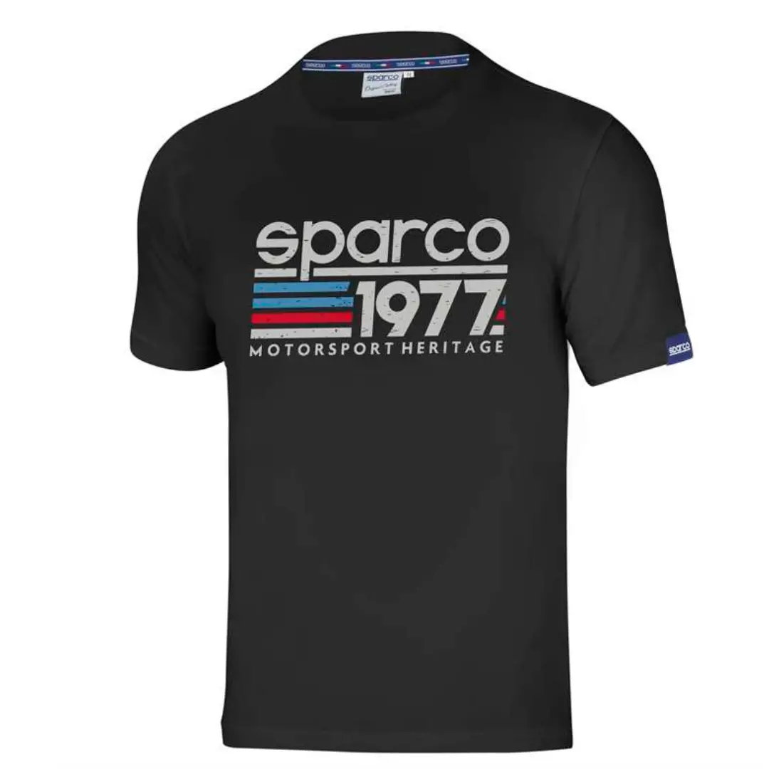 Camiseta Sparco 1977 Negro 1