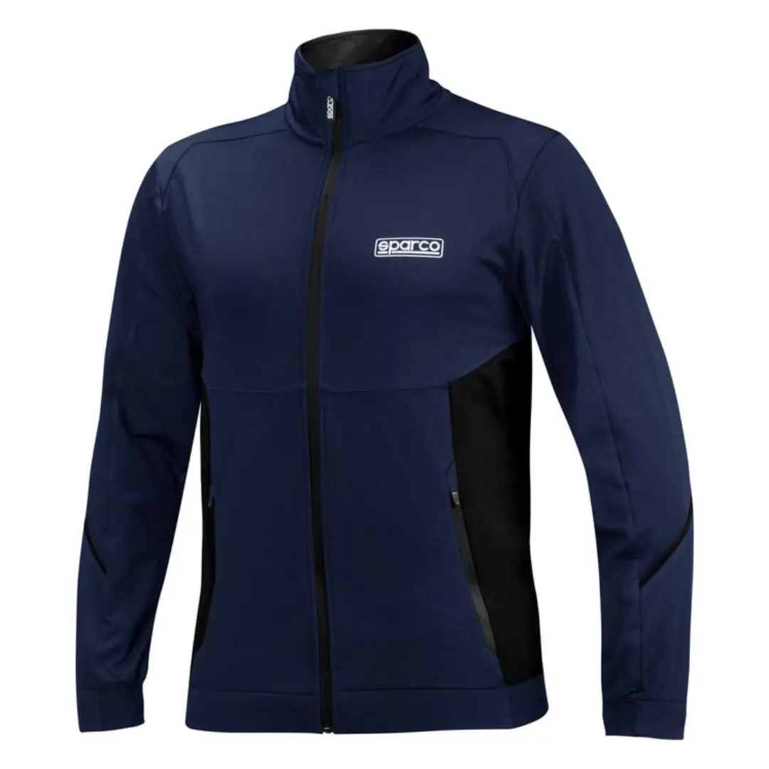 Chaqueta Sparco Full Zip Sweatshirt Azul Marino/Negro 1
