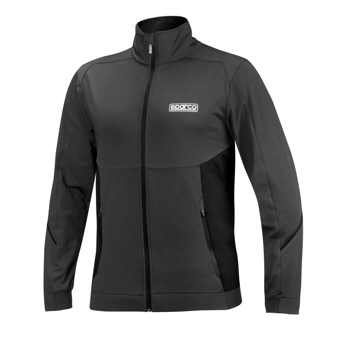 Chaqueta Sparco Full Zip Sweatshirt Gris/Negro 1