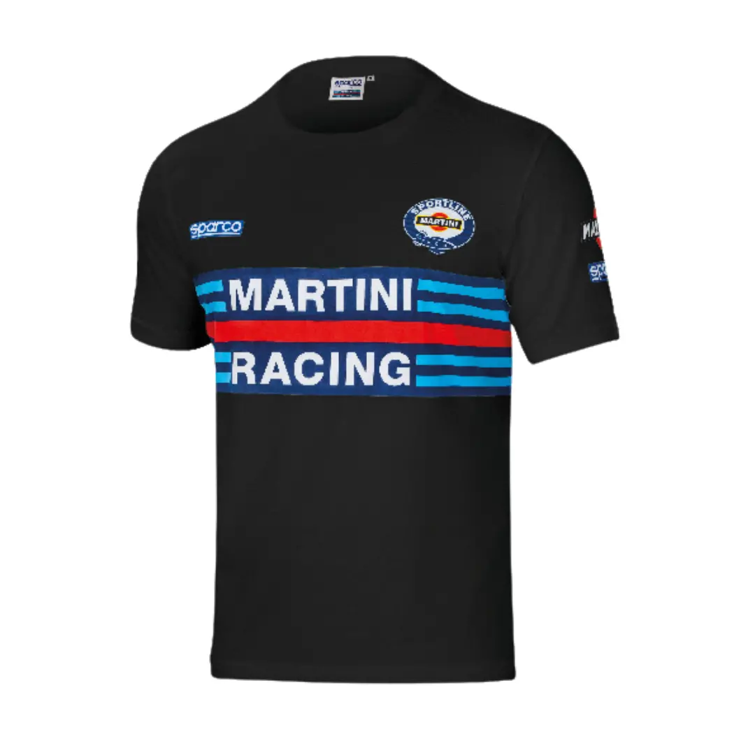 Camiseta Sparco Réplica Martini Racing Negro 1
