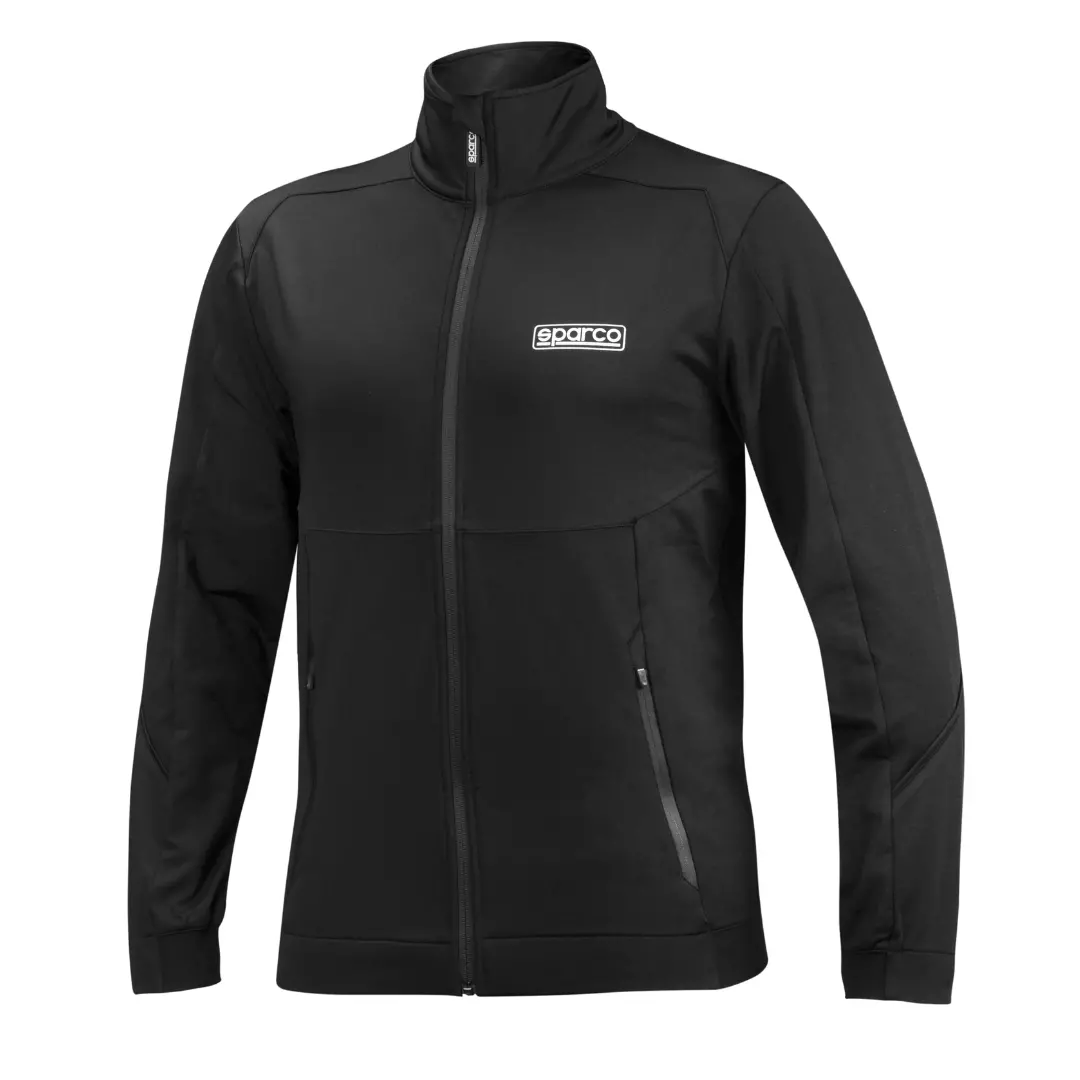 Chaqueta Sparco Full Zip Sweatshirt Negro 1