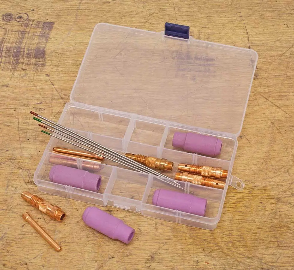 Eastwood Tig Consumables Kit - Nozzles / Collets / Collet Bodies / Electrodes 1
