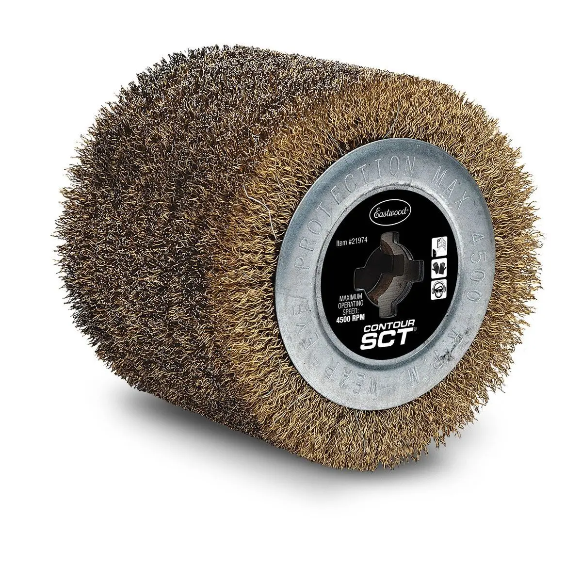 Eastwood Contour Sct Sanding Drum - 4.5 In Od - Steel Wire Brush 1
