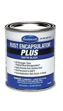 Eastwood Rust Encapsulator Plus Paint - Matte Black - 1 Pt. Can 1