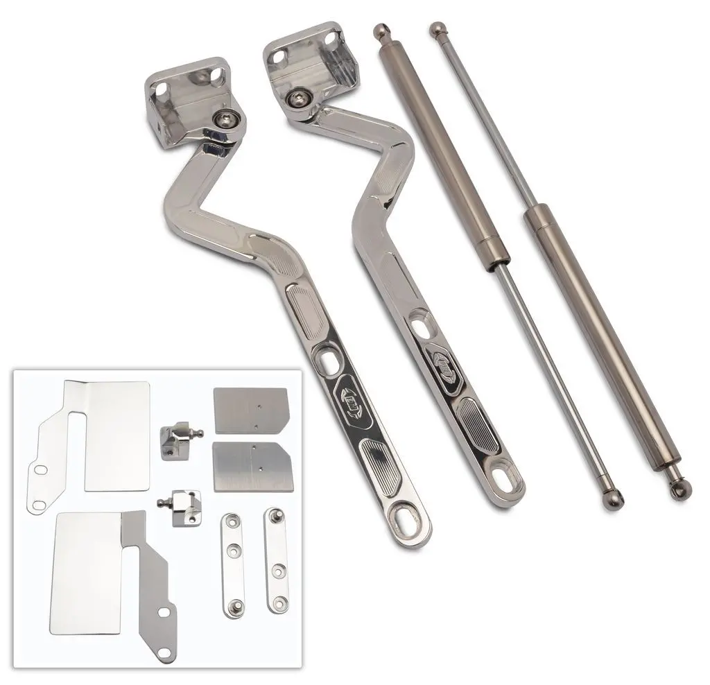 Eddie Motorsports Billet Aluminum Hood Hinge - Polished - Gm Fullsize Truck 1981-87 1