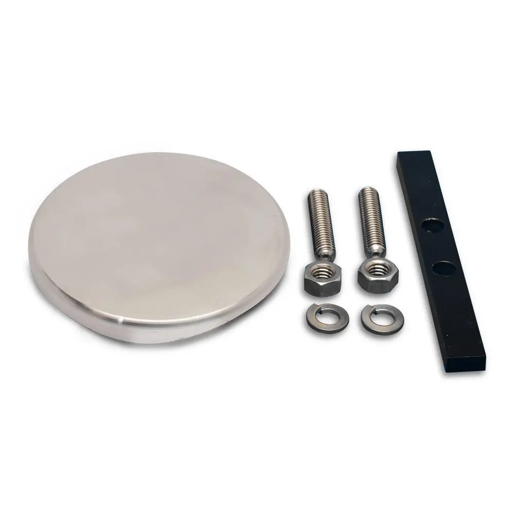 Eddie Motorsports Billet Aluminum Filler Neck Cover - Smooth - Polished - Gm Fullsize Truck 1967-72 1