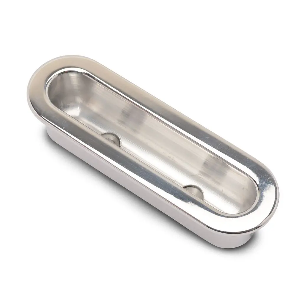 Eddie Motorsports Billet Aluminum Interior Door Grab Handle - 1 In Recessed - Polished 1