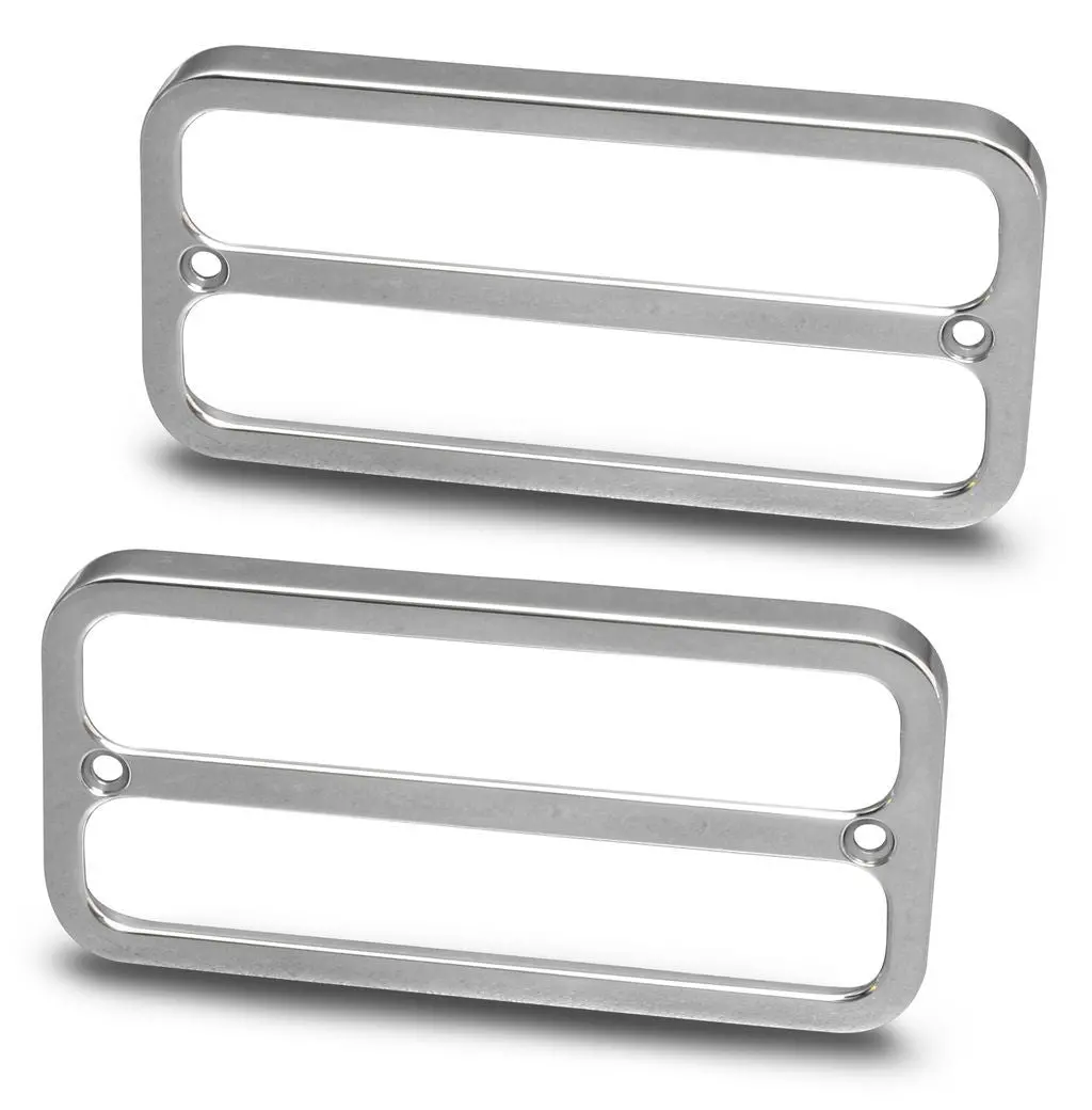 Eddie Motorsports Billet Aluminum Rectangle Side Marker Bezel - Polished - Gm Fullsize Truck 1967-72 (Pair) 1